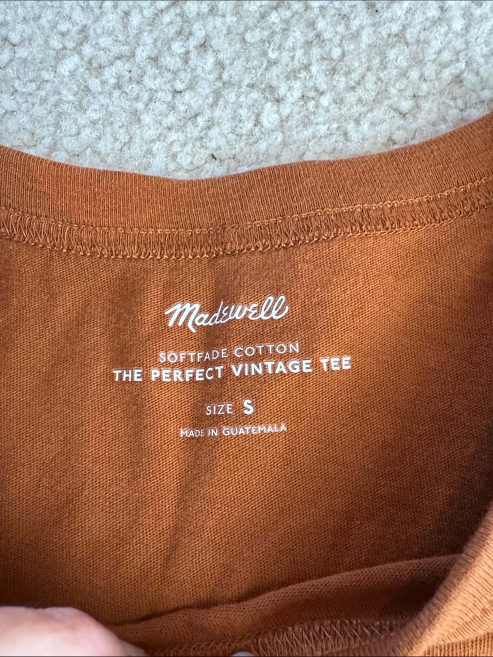 Madewell Short Sleeve Tee in Burnt Orange - Picture 2 of 4